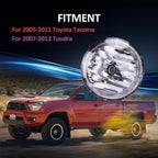 For 2005-2011 Toyota Tacoma Clear Lens Front Bumper Fog Lights Lamps W/Wiring