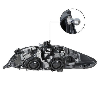 Driver Left Side Headlight Assembly W/LED DRL Chrome For Ford Fusion 2017-2019