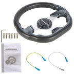 12" inch Golf Cart Steering Wheel For Yamaha EZGO Club Car Black USA