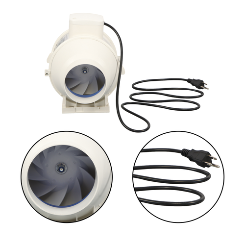 Inline Duct Fan 4 Inch 280 CFM Ventilation Exhaust Fan for Bathroom Grow Tent