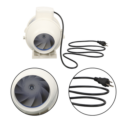 Inline Duct Fan 4 Inch 280 CFM Ventilation Exhaust Fan for Bathroom Grow Tent