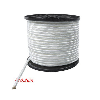 3/8 Inch Nylon Rope 250 Foot Sturdy Spool Nylon Solid Braid Rope White