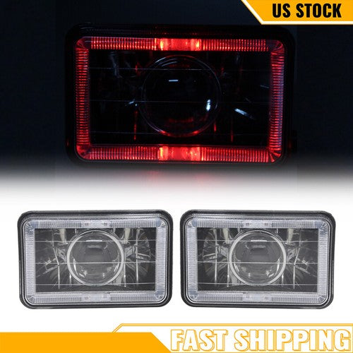 2PCS 4x6 LED Headlight Sealed Beam for 1994-1997 for Chevy S10 Blazer