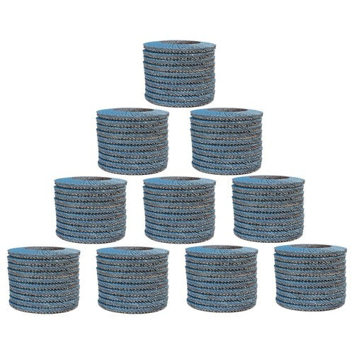 100 Pieces Premium Zirconia Flap Disc Sanding Grinding 4-1/2" X7/8" 40 Grit