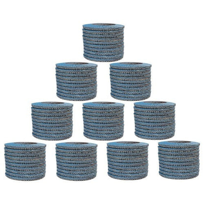 100 Pieces Premium Zirconia Flap Disc Sanding Grinding 4-1/2" X7/8" 40 Grit