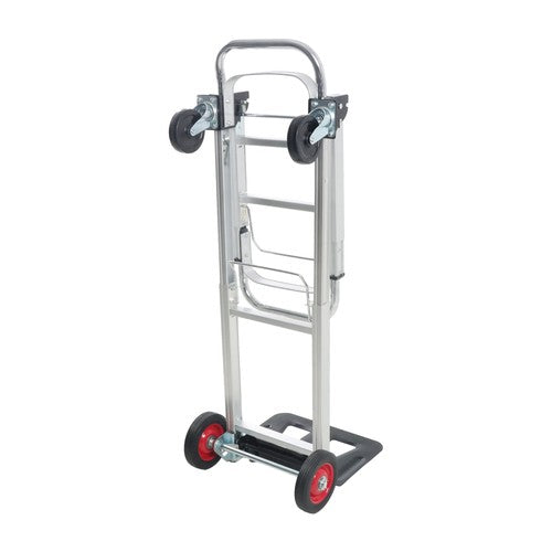 Aluminum Hand Truck 2 in 1 Folding Dolly Cart 400 lbs Capacity Heavy Duty 150kg