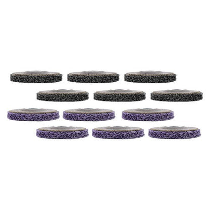 Diamond Grinding Wheel Discs Set (6 Black, 6 Purple) 12 Pack: 4-1/2" x 7/8"