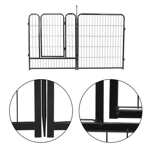 24 Panels 32x26 inch Dog Playpen Crate Fence Pet PlayPen Exercise Cage