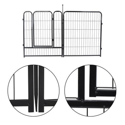 24 Panels 32x26 inch Dog Playpen Crate Fence Pet PlayPen Exercise Cage