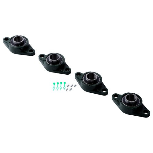 UCFL206-20 Self Alignment Pillow Block Bearing 1-1/4" Bore Solid Base 4pcs ﻿