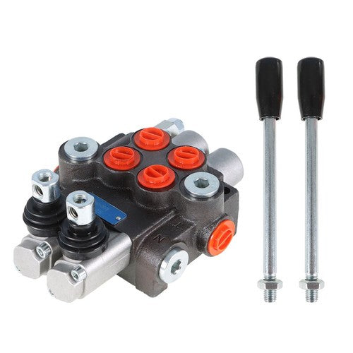 Hydraulic Monoblock Double Acting Control Valve 2 Spool 11 GPM SAE Ports New