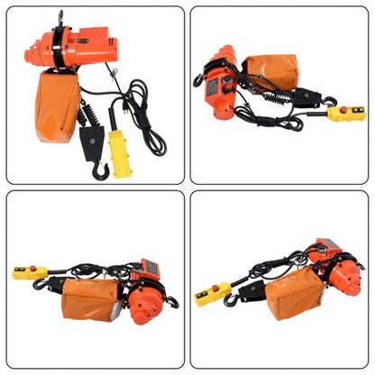2200lbs Electric Chain Hoist 110V 10ft Lifting Height,10ft Wired Remote Control
