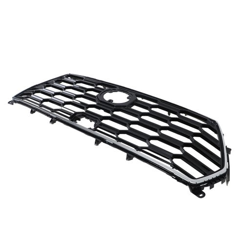 For Toyota Sequoia 2023-2024 Durable Black Chrome Front Bumper Upper Grille