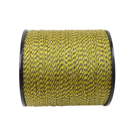Yellow and Black 5200Ft 1585m 6 Stainless Steel Strands Fence Wire 140 Pounds