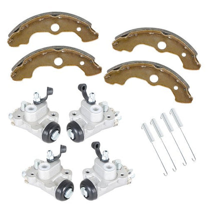 For Honda Foreman 450 TRX450 TRX450ES 4× Brake Wheel Cylinders with Shoes