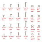700Piece Nuts and Bolts Assortment Kit 4-40#6-32#8-32#10-24 Phillips Pan Head