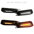 Front Bumper Lower Grille & DRL Fog Light Lamp for 2016-2018 for Honda Civic