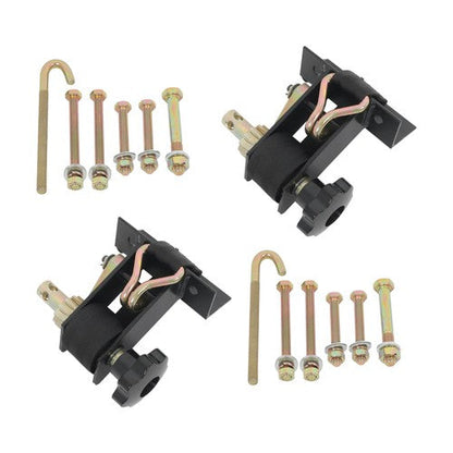 2 Pack 1.5" Wide x 7.5' Long Ladder Rack Ratchet Straps 1.4" Black Square Tube