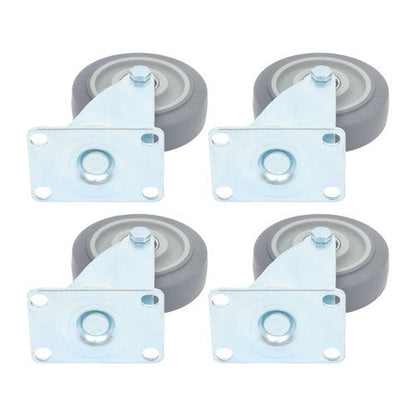 4 Pack Grey With Diagonal Bar 1200 Lbs 4 Inch Swivel Caster Wheels Heavy Duty