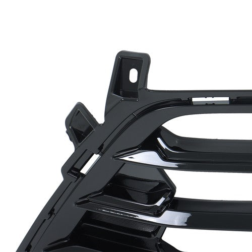 Gloss Black Plastic For Grand Highlander 2024 Front Lower Grill W/ Camera Holes