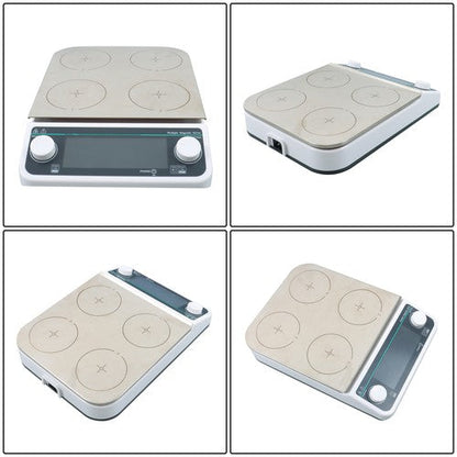 4 Position Magnetic Stirrer Multiple Magnetic Stirrer 50-1200 RPM Heating