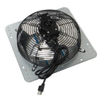Aluminum 12" Wall Mounted Shutter Exhaust Fan With 1.65 Meters Power Cord Kit