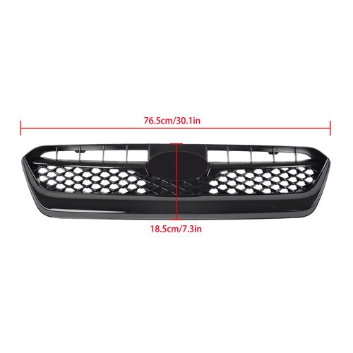 For Subaru WRX/WRX STI 2015-2017 Front Grille Mesh Plastic Gloss BLK Replacement