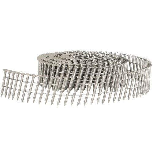 15 Degree Wire Coil 1-1/4 ×.09 Ring Shank Stainless Steel Siding Nails 1200Pcs