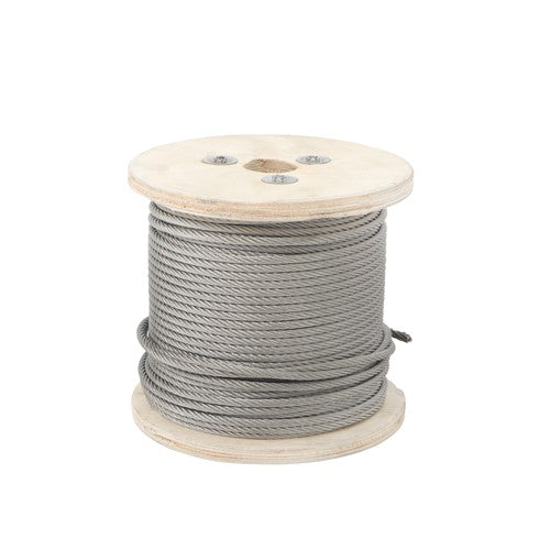 T304 3/16 Inch Stainless Steel Cable 7x19 Strands 250FT 3700 lbs Steel Wire Rope
