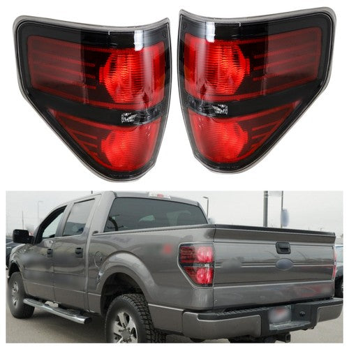 Left&Right Red Rear Tail Lights Brake Lamps For Ford F-150 Pickup Truck 2009-14