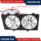 Fit 2012-2017 Toyota Camry Dual Radiator and Cooling Condenser Fan w/Kettle