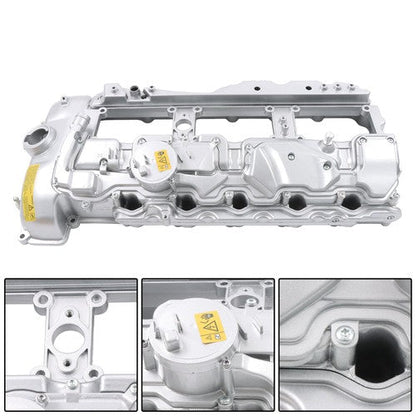 For BMW 135i 335i 535i 640i 740i X3 X5 N55 Aluminum Valve Cover w/ Gasket & Cap