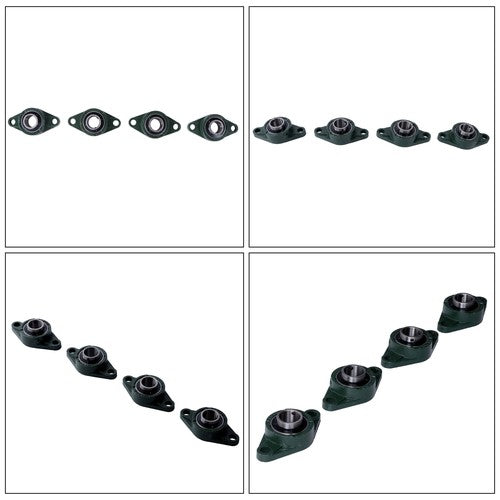 UCFL206-20 Self Alignment Pillow Block Bearing 1-1/4" Bore Solid Base 4pcs ﻿
