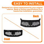 Gloss Black Front Bumper Upper Honeycomb Style Grille Fit 2012-2015 Honda Pilot