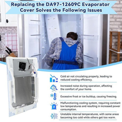 DA97 12609C Refrigerator Evaporator Cover for Samsung RF263BEAESR RF260BEAESR