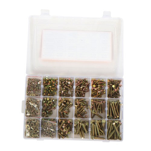 1640Pack M4 M5 M6 Stainless Steel Nuts Flat and Bolts & Lock Washers Sorting Kit
