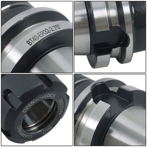 2.75" GAGE Length-4 Chucks -Tool Holders G2.5 / 20000 RPM BT40-ER32 Collet Chuck