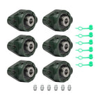 6PCS UCP201-8 Pillow Block Bearing 1/2"Bore 2 Bolt Cast Iron Base Self Alignment