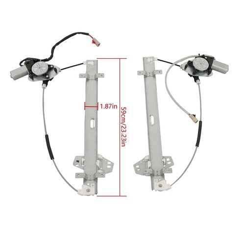 For ACURA MDX 2001-2002 Power Window Regulator w/ Motor FL&FR 751-024 751-025