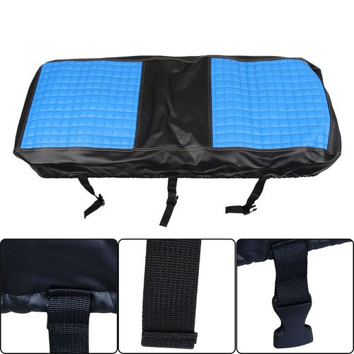 Rear Seat Covers Kit No Staple Blue Color Universal Size Fit For Golf Carts