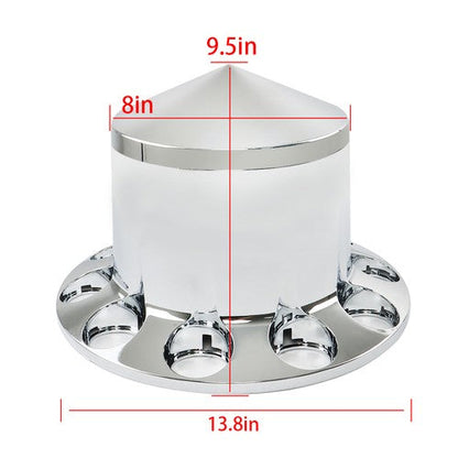 33mm Spiked Axle Cover Set Rear Axle Complete Wheel Cover Fits For Semi Truck