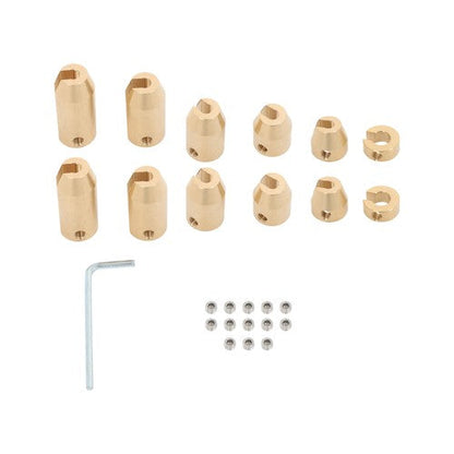 Motorcycle Reusable Brass Wheel Spoke Balance Weights 12 Pack Universal