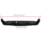 Rear Bumper w/ Vent w/o Sensor Holes Black Metal Suitable For RAM 1500 2019-2022