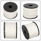 1/8 inch White Dacron Polyester Rope - 500 Foot Spool | Solid Braid