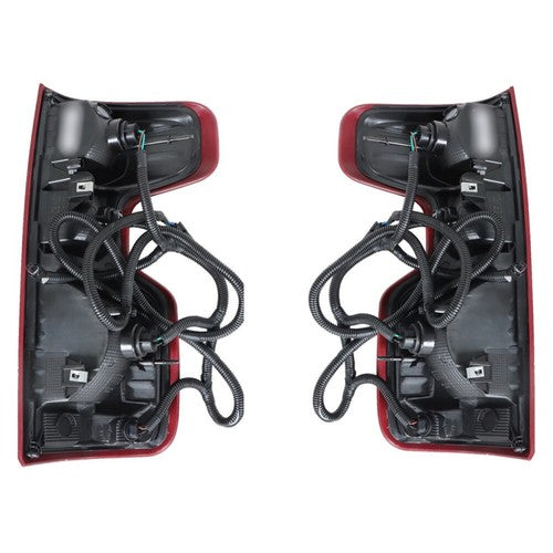 Headlights+Red Brake Tail Lights For 2019-2021 Chevy Silverado 1500 Halogen 4PCS