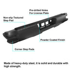 For 2014-2018 Chevy Silverado Sierra 1500 Black Rear Step Bumper w/o Sensor