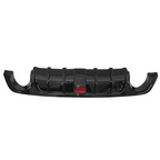 Rear Bumper Diffuser Lip W/ Brake LED For 2018 19-2023 Infiniti Q50 Glossy Black