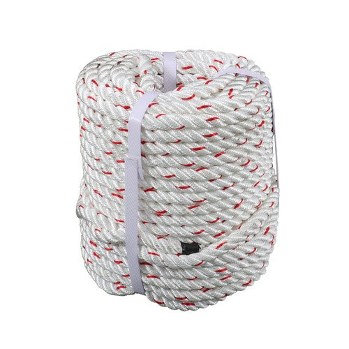 1/2 'X 120'High Strength Braided Rope Breaking Strength 1160 Pounds White Red