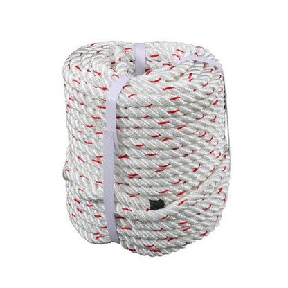 1/2 'X 120'High Strength Braided Rope Breaking Strength 1160 Pounds White Red