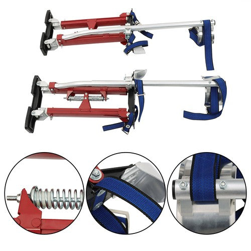 Adjustable Height Drywall Stilts Aluminum Tool For Painting Painter Red 18"-30"